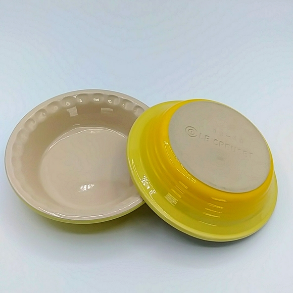 Le Creuset Other - Pair of Le Creuset Individual Pie Plates, Yellow, 6" wide